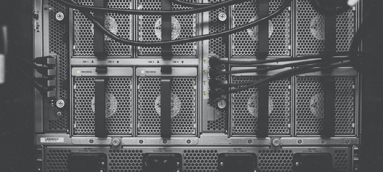 photo of computer cables